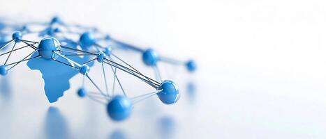 Global network connection, abstract background photo