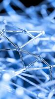 A close up of a network of wires photo