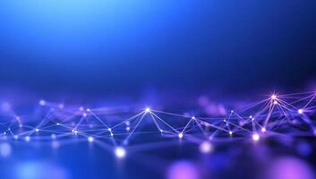 Abstract network connection, digital data flow, technology background, website header photo
