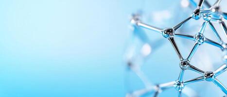 Abstract molecule structure, science, technology, network, connections, background, research photo
