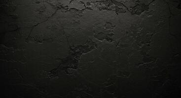 Black grunge texture background with cracks and cracks photo