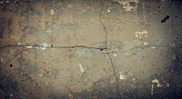 A grunge wall with cracks and paint photo