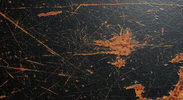A close up of a rusty metal surface photo