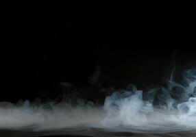 Smoke on a black background photo