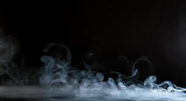 Smoke on a black background photo