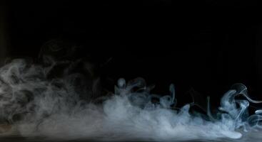 Smoke on a black background photo