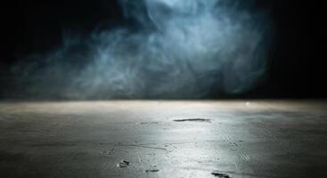 A close up of smoke coming out of a table photo
