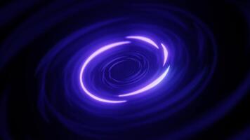 A purple light is swirling around a black background video