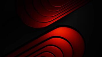 Abstract red and black background with curved lines video