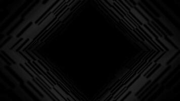 A Mesmerizing Journey Through a Dark Black Cubic Tunnel with Dynamic Depth Effects and Endless Motion Loop Animation video
