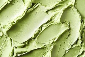 Matcha ice cream texture forming a delicious background photo