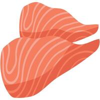 Experience the rich flavor and health benefits of salmon, a premium superfood packed with omega-3 fatty acids, proteins, and vital nutrients for a balanced diet vector