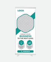Business roll up banner design template layout vector