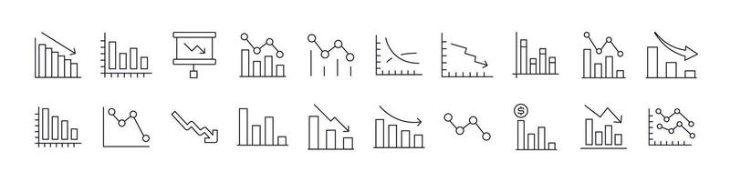 Progress Bar and Growth Diagram Related Line Icons for Web Sites, Books, Cards, Apps. Editable Stroke. Perfect for Web Sites, Books, Cards, Apps vector