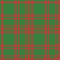 Deep Tree Green and Smoky Lipstick Red Seamless Tartan Fabric Design vector