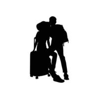 Minimalist Travel Silhouette for Posters and Marketing. vector