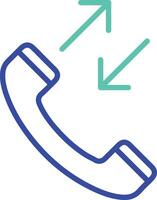 Conversation outline dual color icon design vector