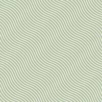 Simple white color lines curve pattern on green color background vector