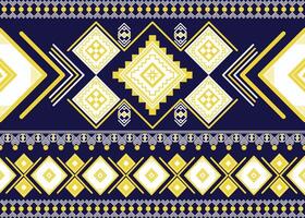 triangle and square shape geometric pattern in native fabric and carpet, illustration design vector