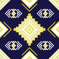 seamless pattern native triangle and square shape fabric and carpet, illustration design vector