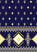 geometric with triangle and square shape pattern fabric and carpet, illustration design vector
