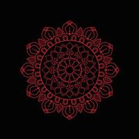 a red and black design on a black background vector