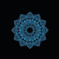 a blue and black background with a circular design vector