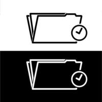 File folder icon illustration vector