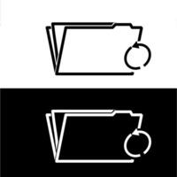 File folder icon vector