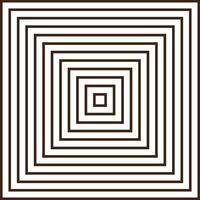 Minimalist Abstract Square Line Pattern in Black and White vector