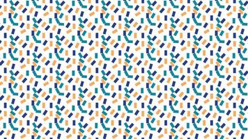 Abstract Geometric Pattern With Colorful Rectangular Motifs on White Background vector