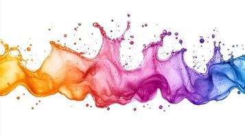 A watercolor splash isolated on white background. 9 photo