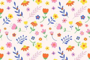 Flower pattern background. vector