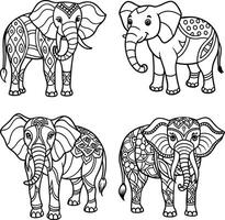 Forest creature line art to print and color vector