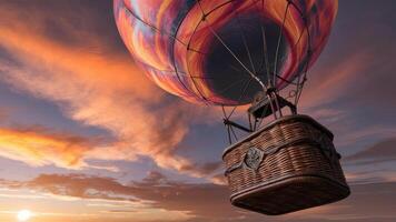 Whimsical Flight Playful Dance of Colorful Bubbles photo