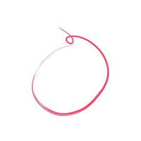 Abstract Pink Circle HandDrawn Sketch Doodle Design Element vector