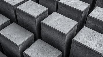 Grey Concrete Blocks Arranged photo