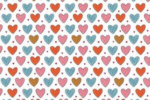 A pattern with hearts texture on it vector