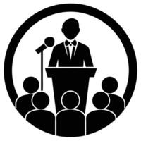 Mastering the Art of Public Speaking vector