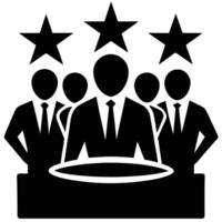 Leadership Team Achieving Excellence vector
