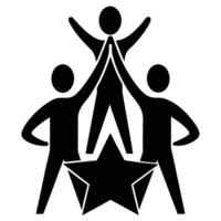 Teamwork Uniting for Success vector