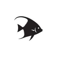 angelfish icon design on a white background vector