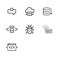 Professional Tech and Development Icons for Branding and Design vector