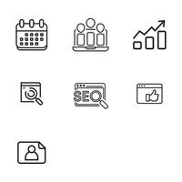 Modern Advertising and Engagement Symbols for Apps and UI vector