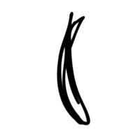 A black and white drawing of a long, thin, long, thin, long, thin, vector