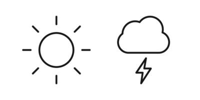 A black and white image of a cloud and sun vector