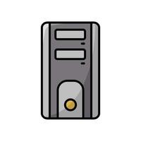 Gaming Computer Tower Icon vector