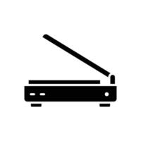Minimalist Computer Scanner Design vector