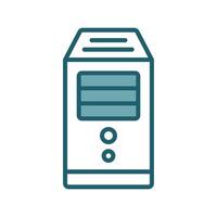 computer tower icon design template simple and clean vector