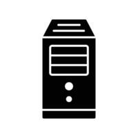 Office Desktop Computer Tower vector